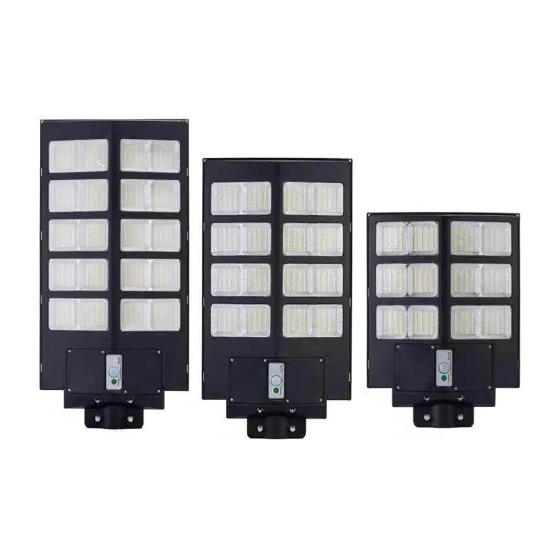 Usine étanche de haute qualité Smart IP65 tout en un 300W 400W 500W 600W 800W 1000W ABS lampadaire solaire LED