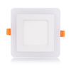 6 + 3W Panneau lumineux LED rond mince encastré à double couleur