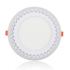 6 + 3W Panneau lumineux LED rond mince encastré à double couleur