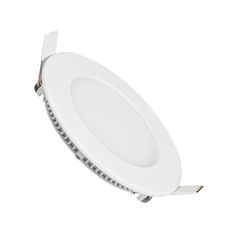 Commerce de gros 9W LED Rond Encastré Plafonnier Blanc Pur