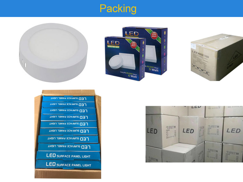 Emballage rond de surface